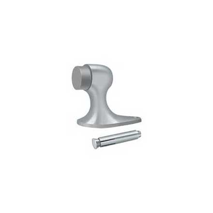 Deltana [FDB218U26D] Solid Brass Door Floor Bumper - Brushed Chrome Finish - 2 1/8" L