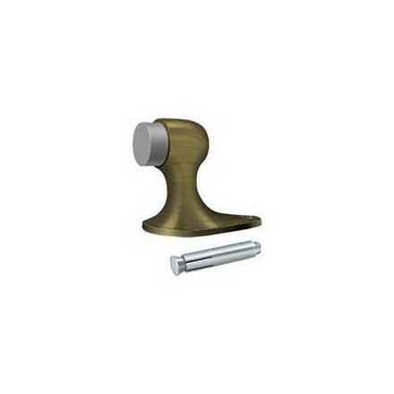 Deltana [FDB218U5] Solid Brass Door Floor Bumper - Antique Brass Finish - 2 1/8" L