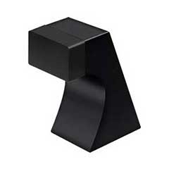 Deltana [FDB250U19] Solid Brass Door Universal Floor Bumper - Contemporary - Paint Black Finish - 2 1/2&quot; L