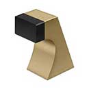 Deltana [FDB250U4] Solid Brass Door Universal Floor Bumper - Contemporary - Brushed Brass Finish - 2 1/2&quot; L