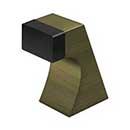 Deltana [FDB250U5] Solid Brass Door Universal Floor Bumper - Contemporary - Antique Brass Finish - 2 1/2" L