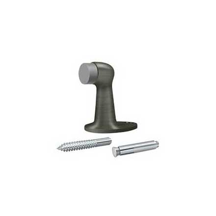 Deltana [FDB278U15A] Solid Brass Door Floor Bumper - Antique Nickel Finish - 2 7/8" L