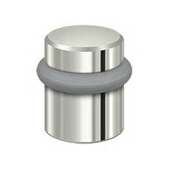 Deltana [UFB4505U14] Solid Brass Door Universal Floor Bumper - Round - Polished Nickel Finish - 1 1/2&quot; L