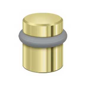 Deltana [UFB4505U3] Solid Brass Door Universal Floor Bumper - Round - Polished Brass Finish - 1 1/2" L