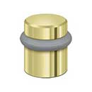 Deltana [UFB4505U3] Solid Brass Door Universal Floor Bumper - Round - Polished Brass Finish - 1 1/2" L