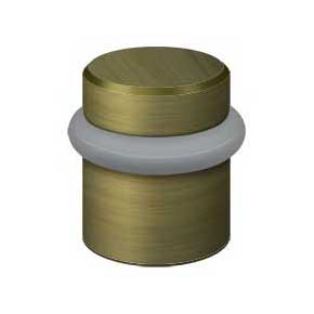 Deltana [UFB4505U5] Solid Brass Door Universal Floor Bumper - Round - Antique Brass Finish - 1 1/2" L