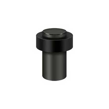 Deltana [UFB7500U10B] Solid Brass Door Universal Floor Bumper - Heavy Duty Round - Oil Rubbed Bronze Finish - 1 1/2&quot; Dia.