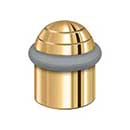 Deltana [UFBD4505CR003] Solid Brass Door Universal Floor Bumper - Round Dome Cap - Polished Brass (PVD) Finish - 1 5/8&quot; L