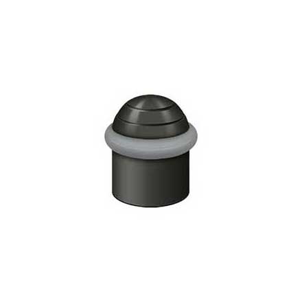 Deltana [UFBD4505U10B] Solid Brass Door Universal Floor Bumper - Round Dome Cap - Oil Rubbed Bronze Finish - 1 5/8" L