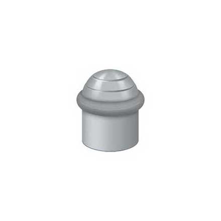 Deltana [UFBD4505U26D] Solid Brass Door Universal Floor Bumper - Round Dome Cap - Brushed Chrome Finish - 1 5/8" L