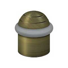 Deltana [UFBD4505U5] Solid Brass Door Universal Floor Bumper - Round Dome Cap - Antique Brass Finish - 1 5/8&quot; L