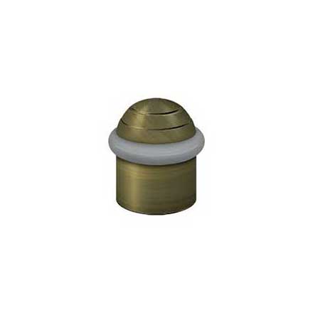 Deltana [UFBD4505U5] Solid Brass Door Universal Floor Bumper - Round Dome Cap - Antique Brass Finish - 1 5/8" L