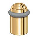 Deltana [UFBD5000CR003] Solid Brass Door Universal Floor Bumper - Round Dome Cap - Polished Brass (PVD) Finish - 2 1/8&quot; L