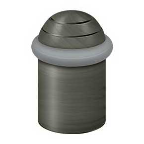 Deltana [UFBD5000U15A] Solid Brass Door Universal Floor Bumper - Round Dome Cap - Antique Nickel Finish - 2 1/8" L