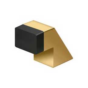 Deltana [FDB125CR003] Solid Brass Door Universal Floor Bumper - Contemporary - Polished Brass (PVD) Finish - 1 1/4" L