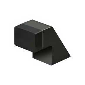 Deltana [FDB125U10B] Solid Brass Door Universal Floor Bumper - Contemporary - Oil Rubbed Bronze Finish - 1 1/4" L