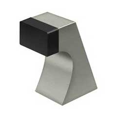 Deltana [FDB250U15] Solid Brass Door Universal Floor Bumper - Contemporary - Brushed Nickel Finish - 2 1/2&quot; L