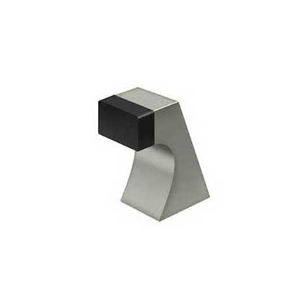 Deltana [FDB250U15] Solid Brass Door Universal Floor Bumper - Contemporary - Brushed Nickel Finish - 2 1/2" L