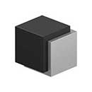 Deltana [FDBB134U32D] Stainless Steel Door Universal Floor Bumper - Contemporary Cube - Brushed Finish - 1 3/4" Sq.