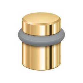 Deltana [UFB4505CR003] Solid Brass Door Universal Floor Bumper - Round - Polished Brass (PVD) Finish - 1 1/2" L