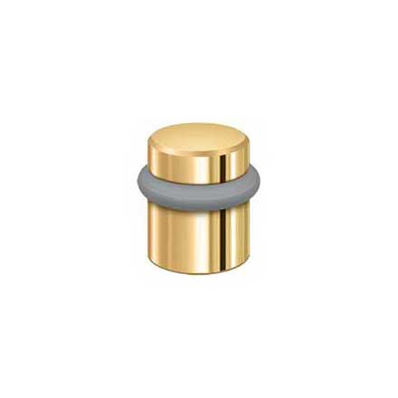 Deltana [UFB4505CR003] Solid Brass Door Universal Floor Bumper - Round - Polished Brass (PVD) Finish - 1 1/2" L