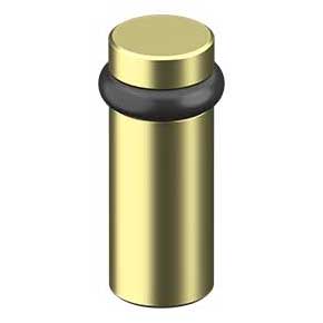 Deltana [UFB6000U3] Solid Brass Door Universal Floor Bumper - Round - Polished Brass Finish - 3" L
