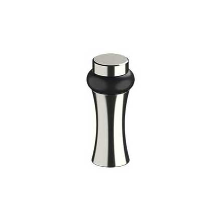 Deltana [UFBD3505U14] Solid Brass Door Universal Floor Bumper - Round Decorative - Polished Nickel Finish - 3 1/2" L