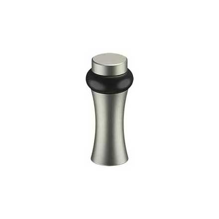 Deltana [UFBD3505U15] Solid Brass Door Universal Floor Bumper - Round Decorative - Brushed Nickel Finish - 3 1/2" L