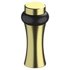 Deltana [UFBD3505U3] Solid Brass Door Universal Floor Bumper - Round Decorative - Polished Brass Finish - 3 1/2&quot; L
