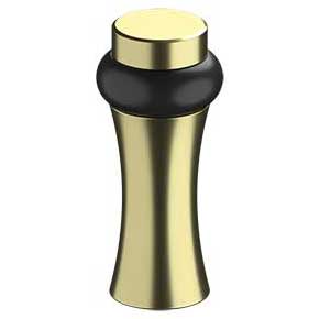 Deltana [UFBD3505U3-UNL] Solid Brass Door Universal Floor Bumper - Round Decorative - Polished Brass (Unlacquered) Finish - 3 1/2" L