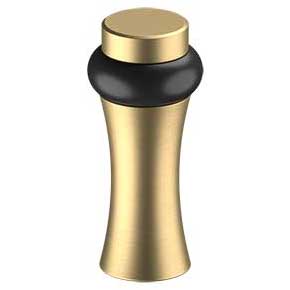 Deltana [UFBD3505U4] Solid Brass Door Universal Floor Bumper - Round Decorative - Brushed Brass Finish - 3 1/2" L