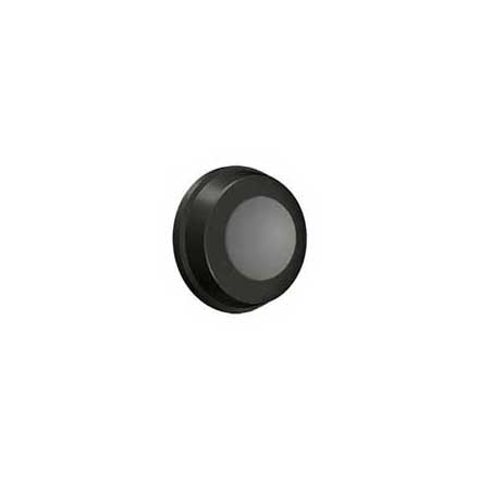 Deltana [WB100U10B] Solid Brass Door Flush Mount Wall Bumper - Convex - Oil Rubbed Bronze Finish - 1&quot; Dia.