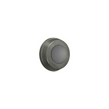 Deltana [WB100U15A] Solid Brass Door Flush Mount Wall Bumper - Convex - Antique Nickel Finish - 1" Dia.