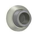 Deltana [WB178U15] Solid Brass Door Flush Mount Wall Bumper - Concave - Brushed Nickel Finish - 1 7/8" Dia.