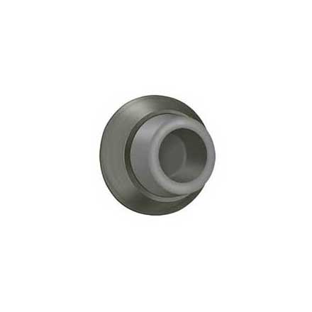 Deltana [WB178U15A] Solid Brass Door Flush Mount Wall Bumper - Concave - Antique Nickel Finish - 1 7/8" Dia.