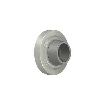 Deltana [WB238U15] Solid Brass Door Flush Mount Wall Bumper - Concave - Brushed Nickel Finish - 2 3/8&quot; Dia.