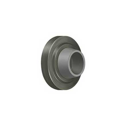 Deltana [WB238U15A] Solid Brass Door Flush Mount Wall Bumper - Concave - Antique Nickel Finish - 2 3/8" Dia.