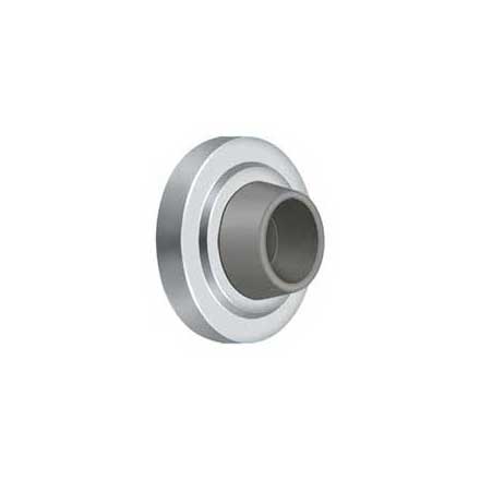 Deltana [WB238U26] Solid Brass Door Flush Mount Wall Bumper - Concave - Polished Chrome Finish - 2 3/8&quot; Dia.