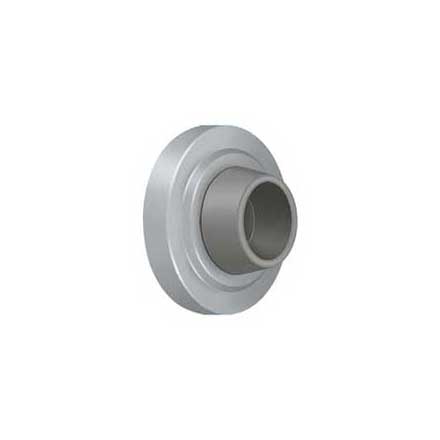 Deltana [WB238U26D] Solid Brass Door Flush Mount Wall Bumper - Concave - Brushed Chrome Finish - 2 3/8&quot; Dia.