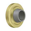 Deltana [WB238U3] Solid Brass Door Flush Mount Wall Bumper - Concave - Polished Brass Finish - 2 3/8" Dia.
