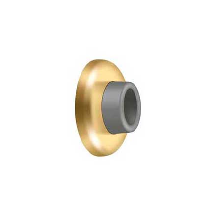 Deltana [WB250CR003] Steel Door Flush Mount Wall Bumper - Concave - Polished Brass (PVD) Finish - 2 1/2" Dia.