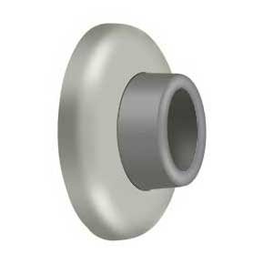 Deltana [WB250U15] Steel Door Flush Mount Wall Bumper - Concave - Brushed Nickel Finish - 2 1/2" Dia.