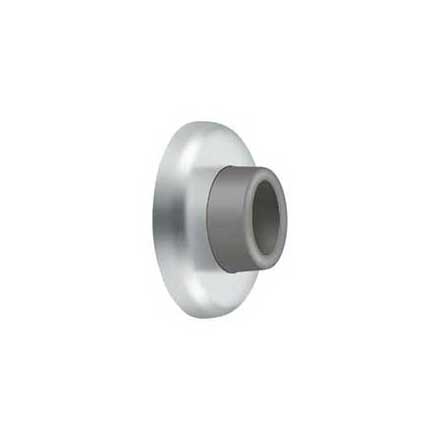 Deltana [WB250U26] Steel Door Flush Mount Wall Bumper - Concave - Polished Chrome Finish - 2 1/2" Dia.