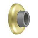 Deltana [WB250U3] Steel Door Flush Mount Wall Bumper - Concave - Polished Brass Finish - 2 1/2&quot; Dia.