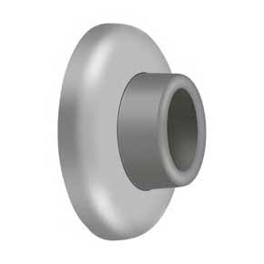 Deltana [WB250U32D] Steel Door Flush Mount Wall Bumper - Concave - Brushed Stainless Finish - 2 1/2" Dia.