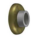 Deltana [WB250U5] Steel Door Flush Mount Wall Bumper - Concave - Antique Brass Finish - 2 1/2&quot; Dia.