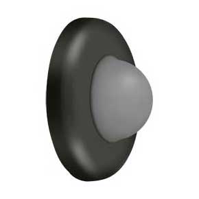Deltana [WBC250U10B] Steel Door Flush Mount Wall Bumper - Convex - Oil Rubbed Bronze Finish - 2 1/2" Dia.