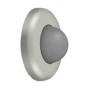 Deltana [WBC250U15] Steel Door Flush Mount Wall Bumper - Convex - Brushed Nickel Finish - 2 1/2" Dia.