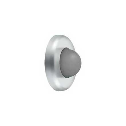 Deltana [WBC250U26] Steel Door Flush Mount Wall Bumper - Convex - Polished Chrome Finish - 2 1/2&quot; Dia.