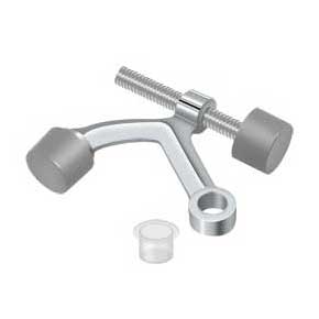 Deltana [HP70U26] Solid Brass Door Hinge Pin Stop - Hinge Mount - Polished Chrome Finish